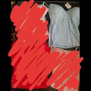 ⚠️DONATING 2/1⚠️Vintage Floral Padded Bra Tank Top